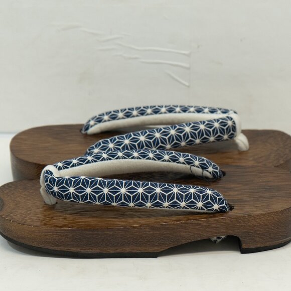 Geta Japanese Traditional Sandal Dark Brown paulownia wood Kyoetsu Thong Shoe - Picture 7 of 12